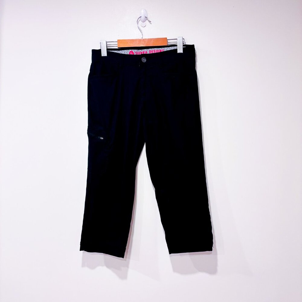 SIERRA‎ DESIGN Black 3/4 outdoor pants | Lightweight utility | Size 6